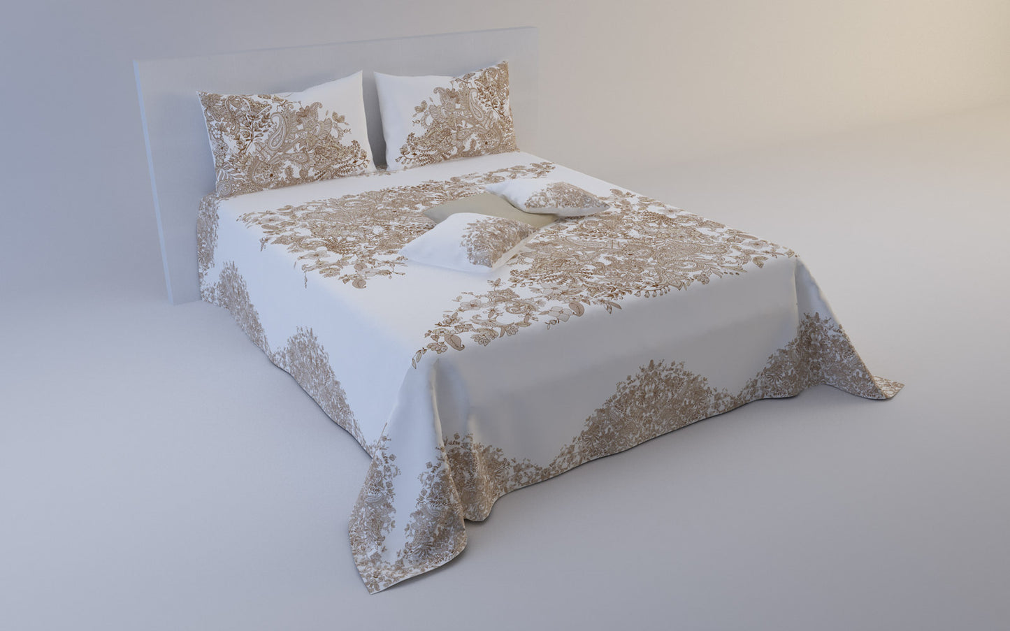 Copriletto Fantasy beige+ 2 Federe