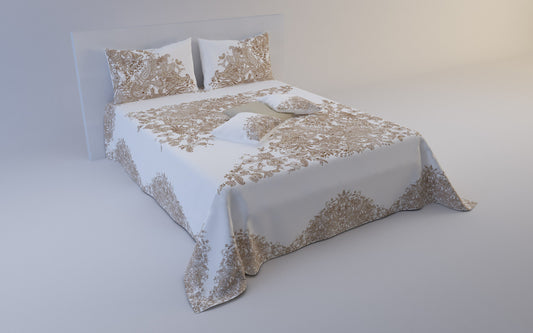 Copriletto Fantasy beige+ 2 Federe