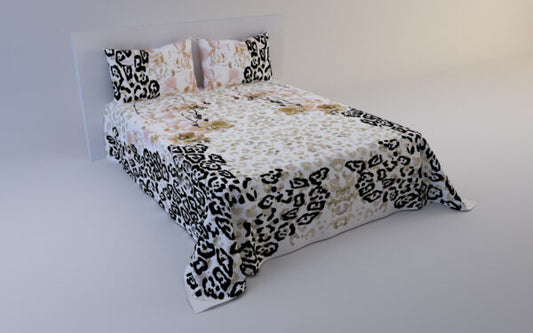 Copriletto Glamour cipria + 2 Federe