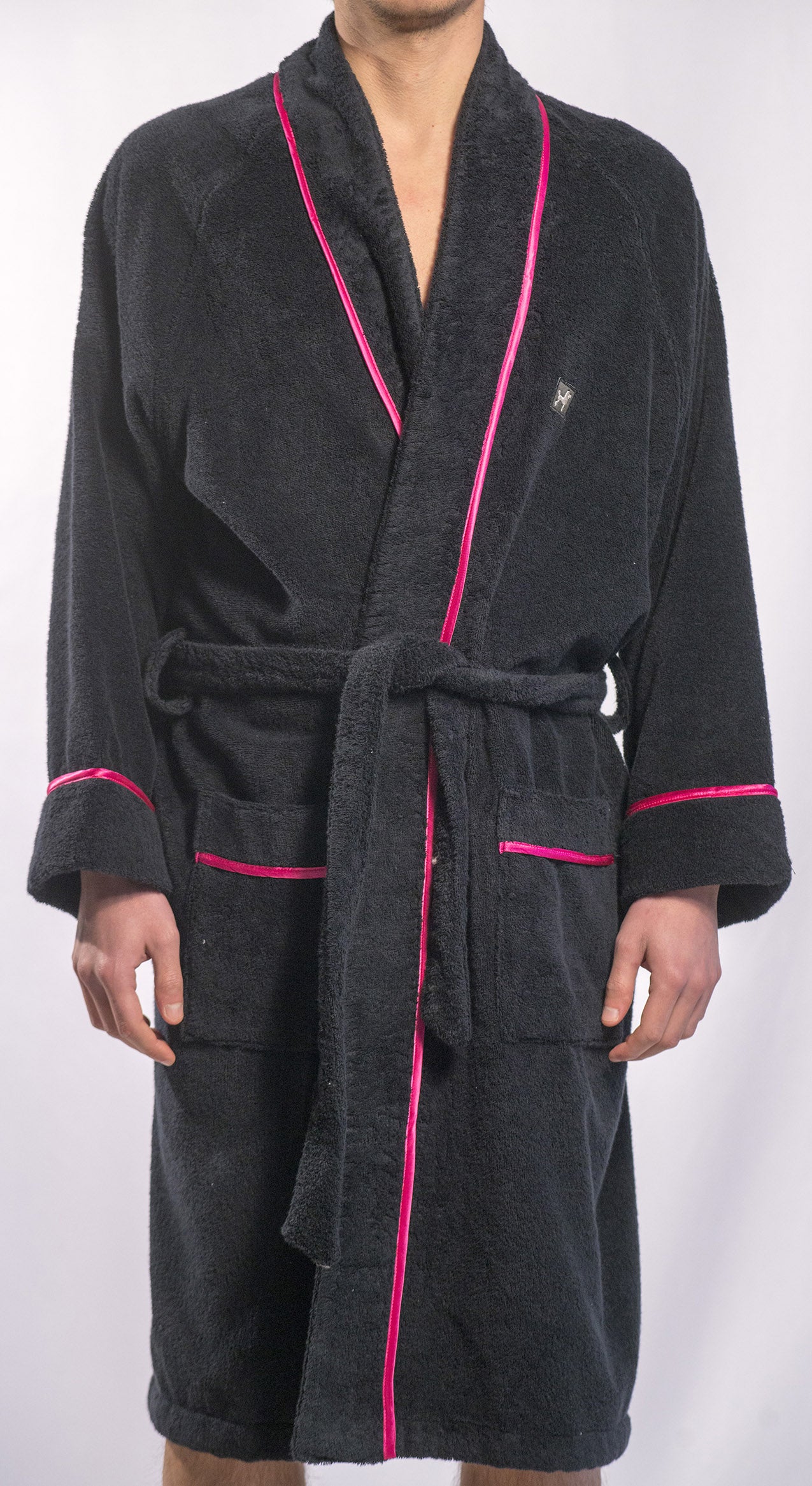 ACCAPPATOIO LUXURY ELEGANT COL. NERO/FUXIA