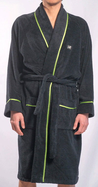 ACCAPPATOIO LUXURY ELEGANT COL. NERO/VERDE